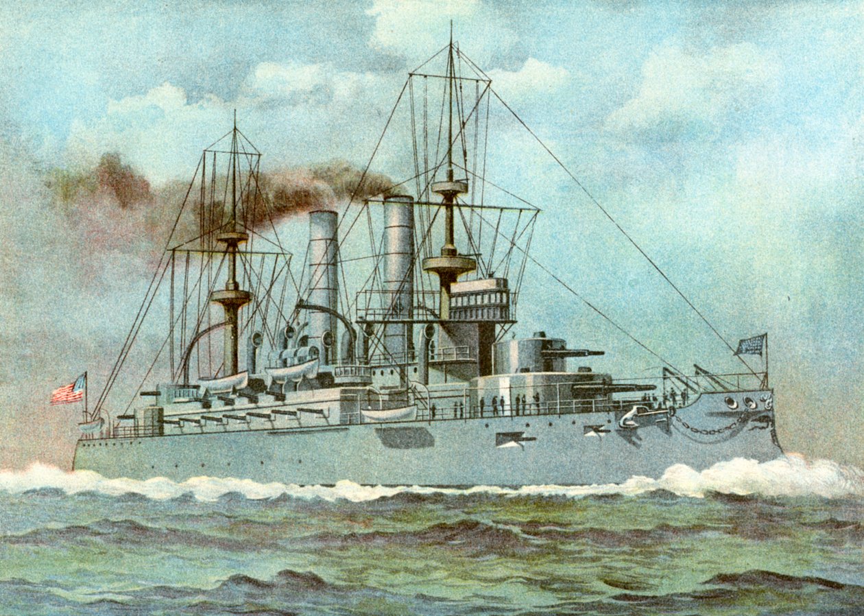 1898年，美国战舰基尔萨格号（USS Kearsarge） 作者 不明