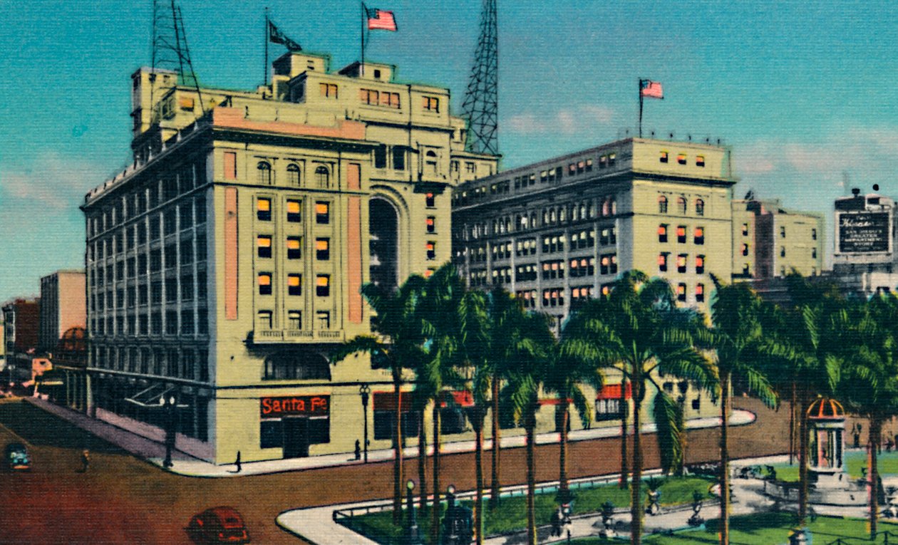 美国格兰特酒店和广场。加利福尼亚圣地亚哥，c1941 作者 不明
