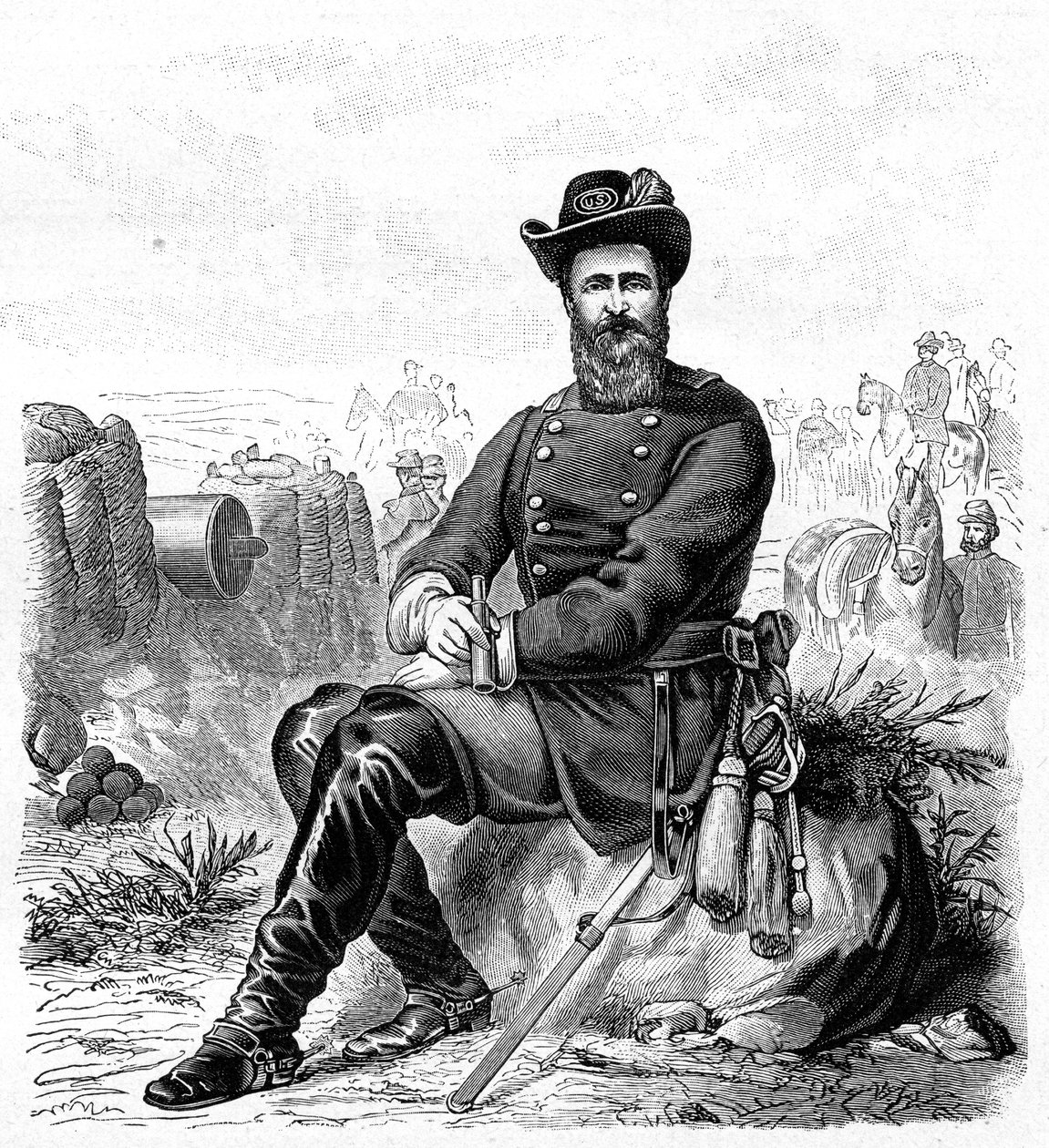 尤利西斯·格兰特（Ulysses S Grant），19世纪的美国士兵和政治家，1900年 作者 不明