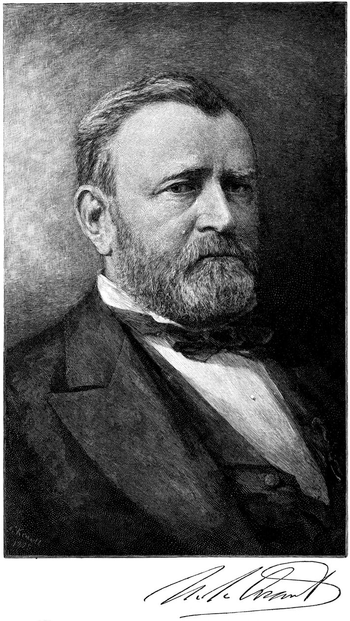 19世纪末，美国士兵和政治家尤利西斯·格兰特（Ulysses S Grant） 作者 不明