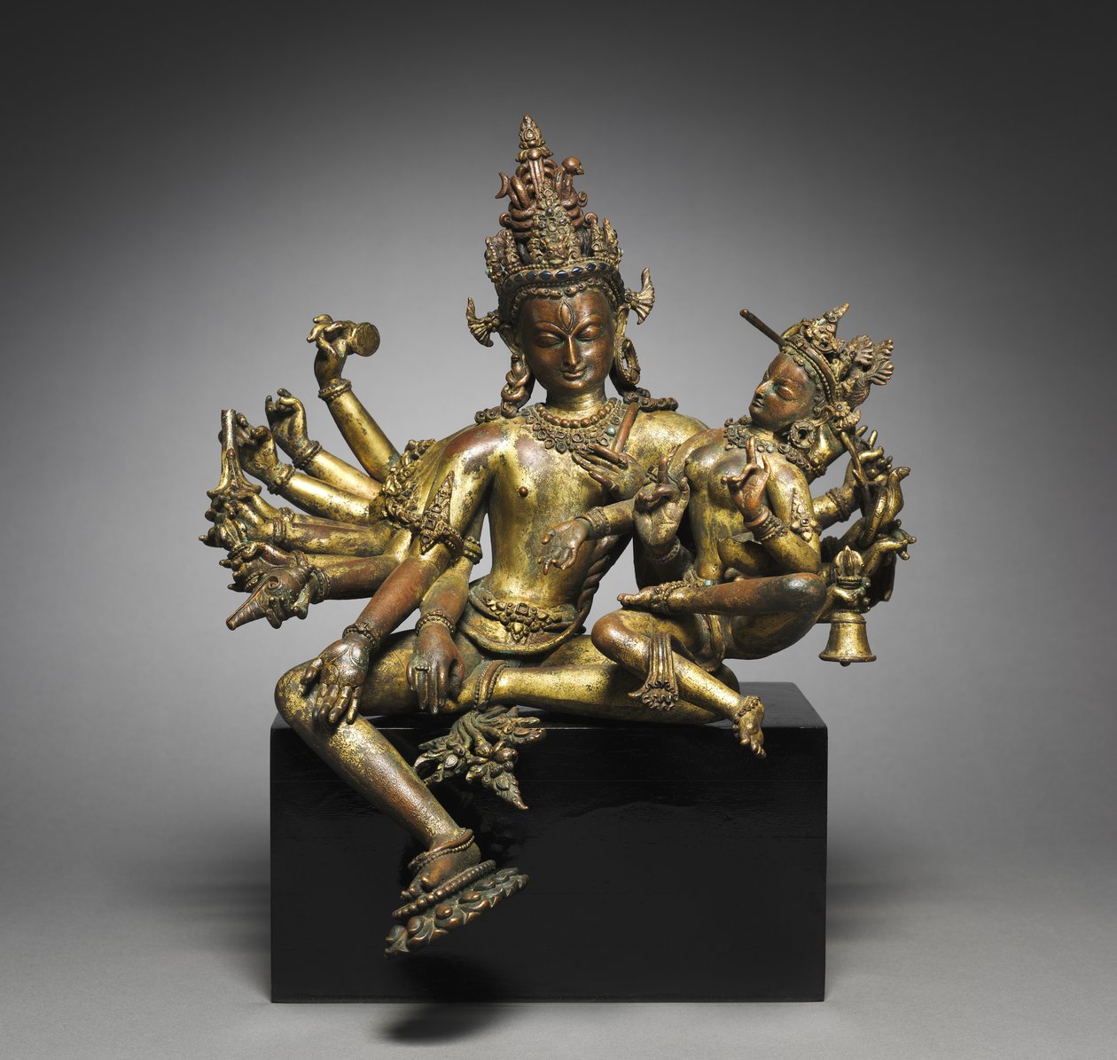 乌玛玛希瓦拉（Uma-Maheshvara），1300年代。 作者 不明