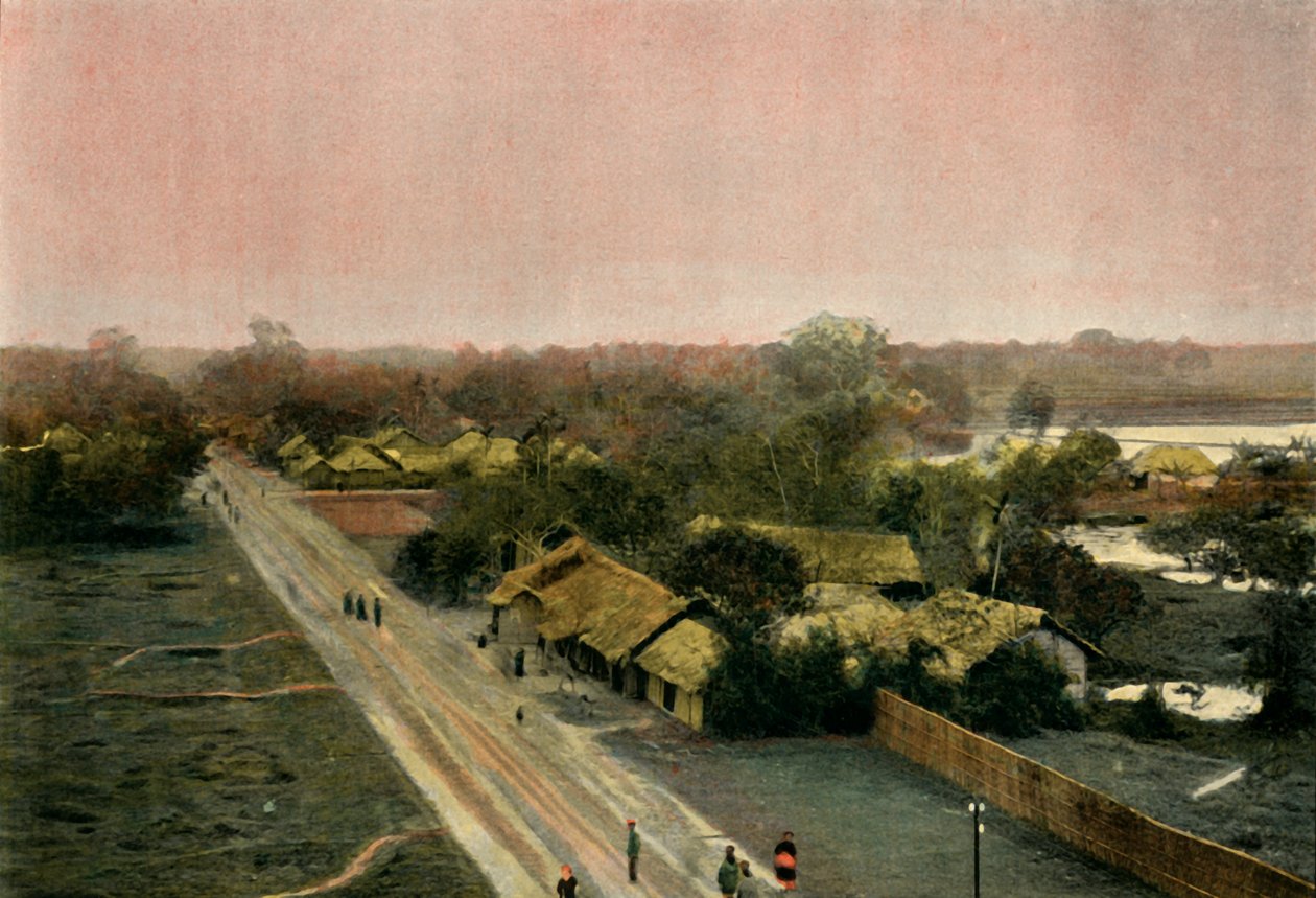 联合国村Tonkinois，村庄，东京，1900年。 作者 不明