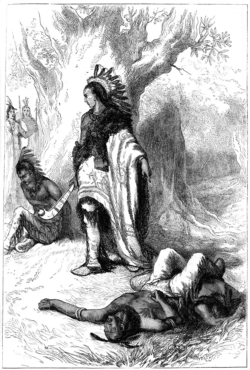 Uncas and Miantonomoh，1643年至1880年 作者 不明