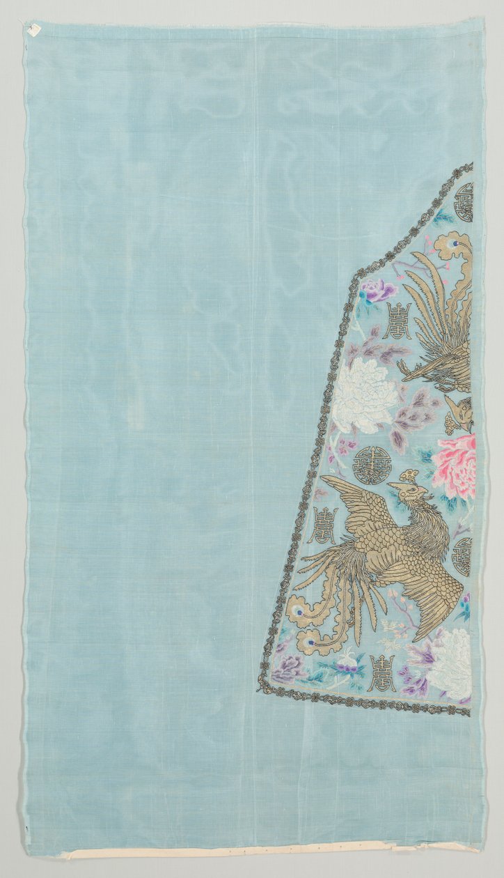 未切割的长袍：袖面板，c。 1890年代。 作者 不明