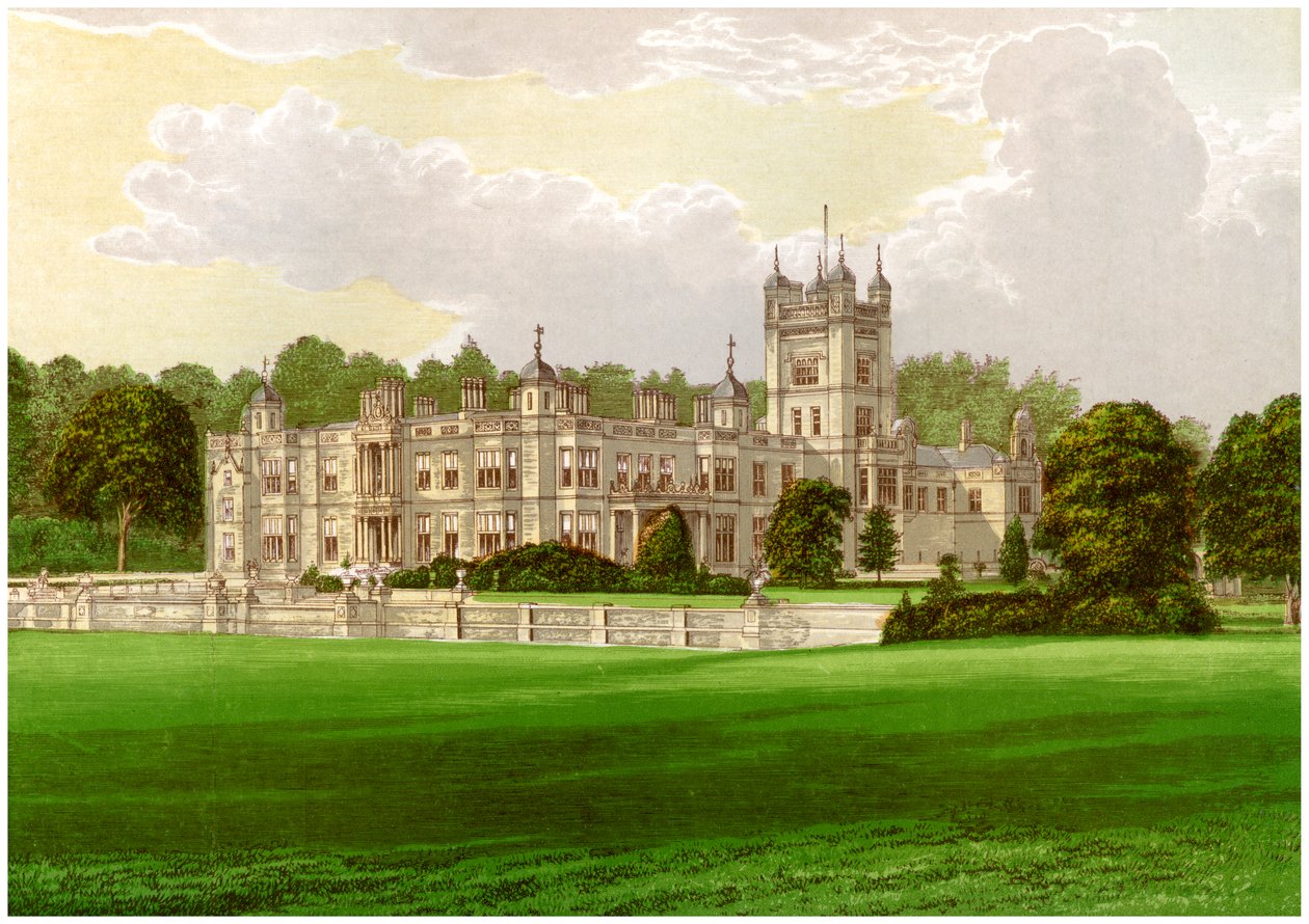 Westmorland的Underley Hall，Bective伯爵的故乡，建于1880年 作者 不明