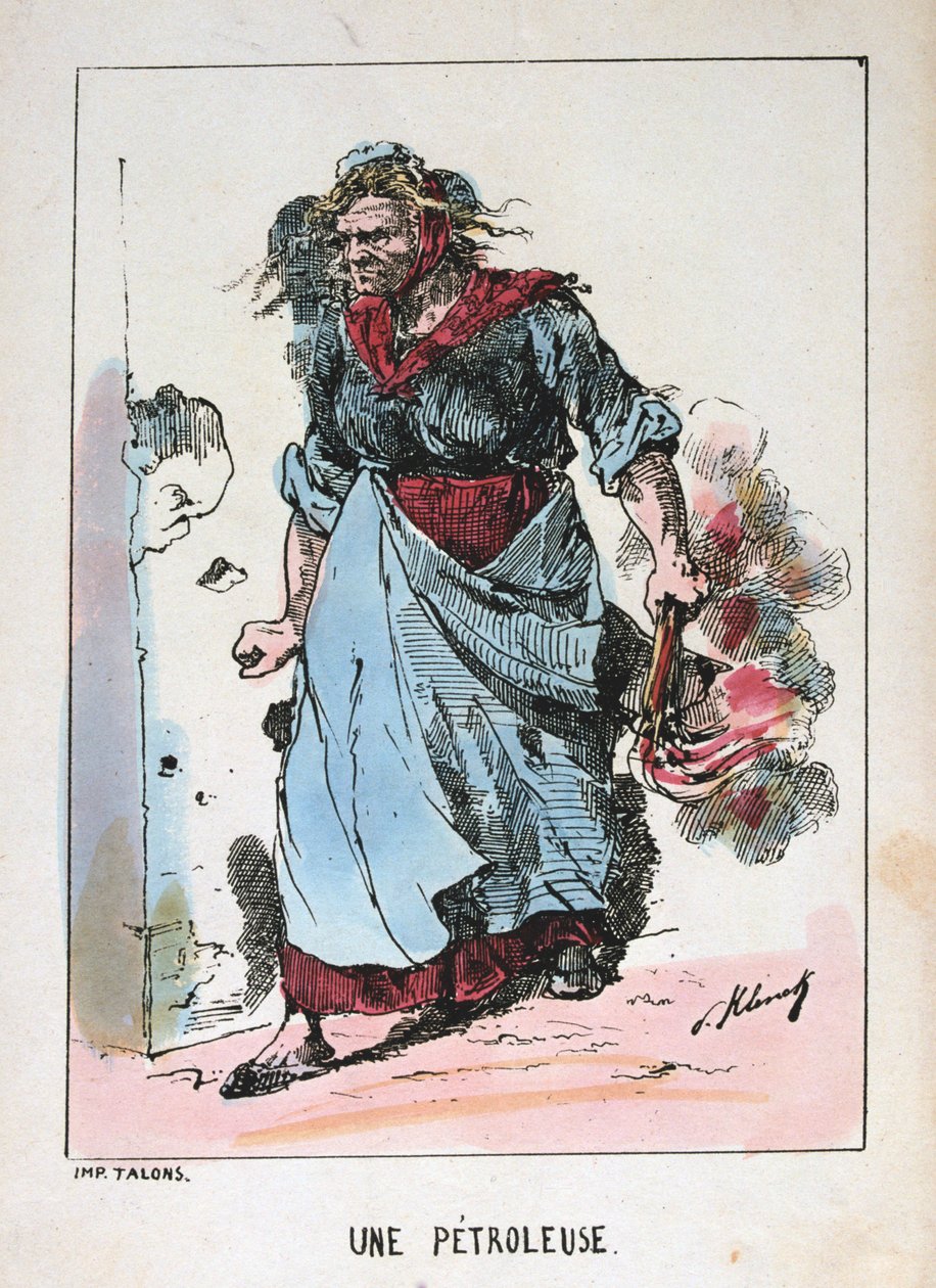 Petroleuse，巴黎共同剧院，1871年。 作者 不明