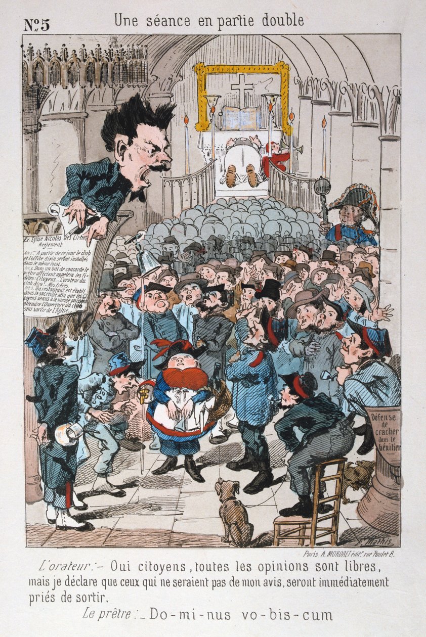 两党会议，1871年。 作者 不明