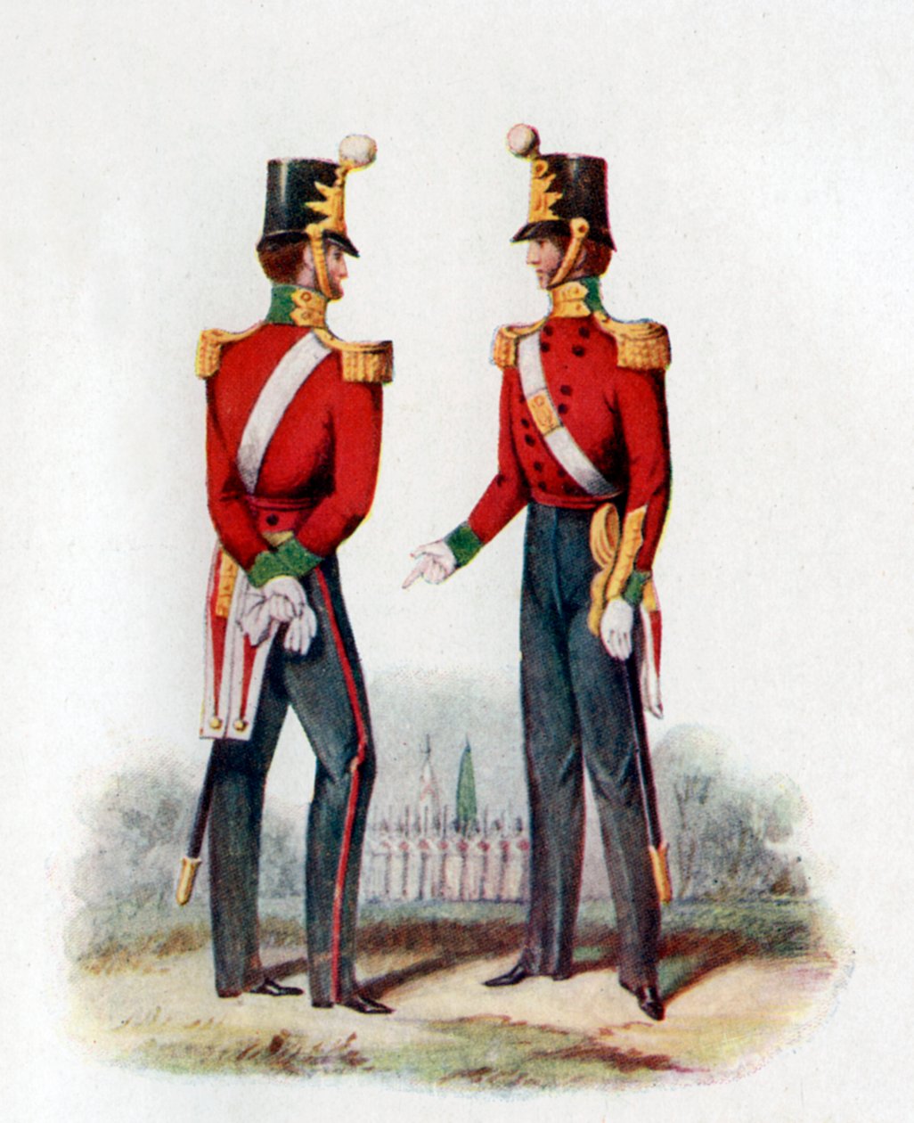 第19军团制服，1848年，1904年 作者 不明