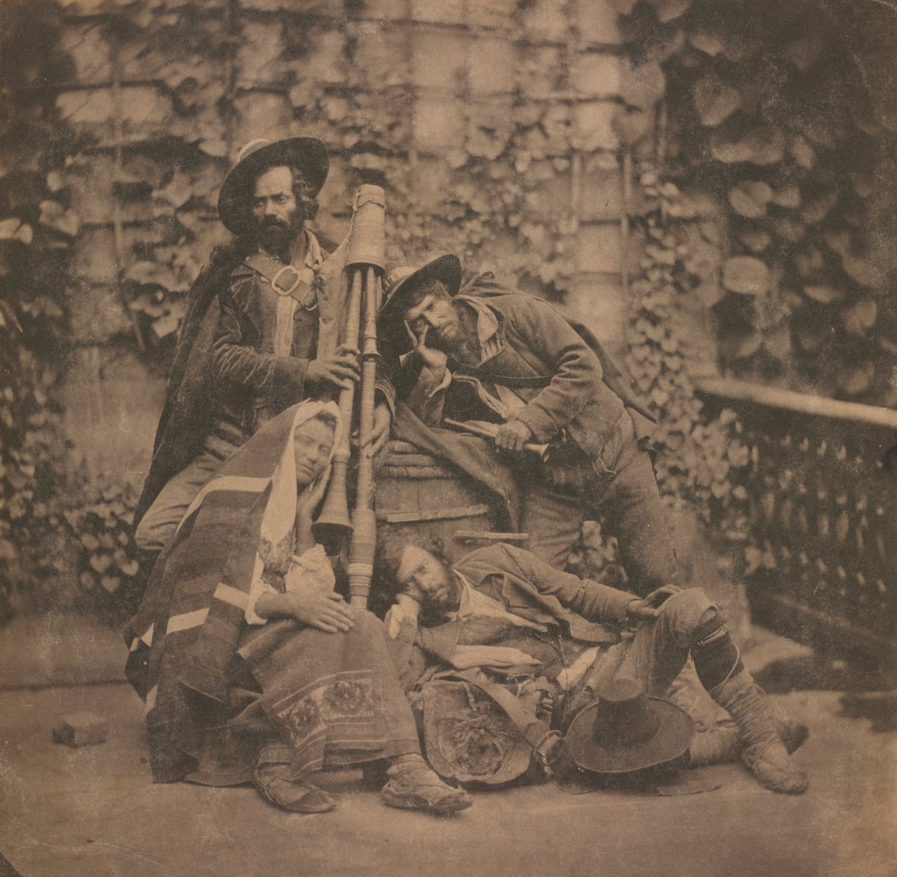 无题的Pifferari，c。 1851年至1855年。 作者 不明
