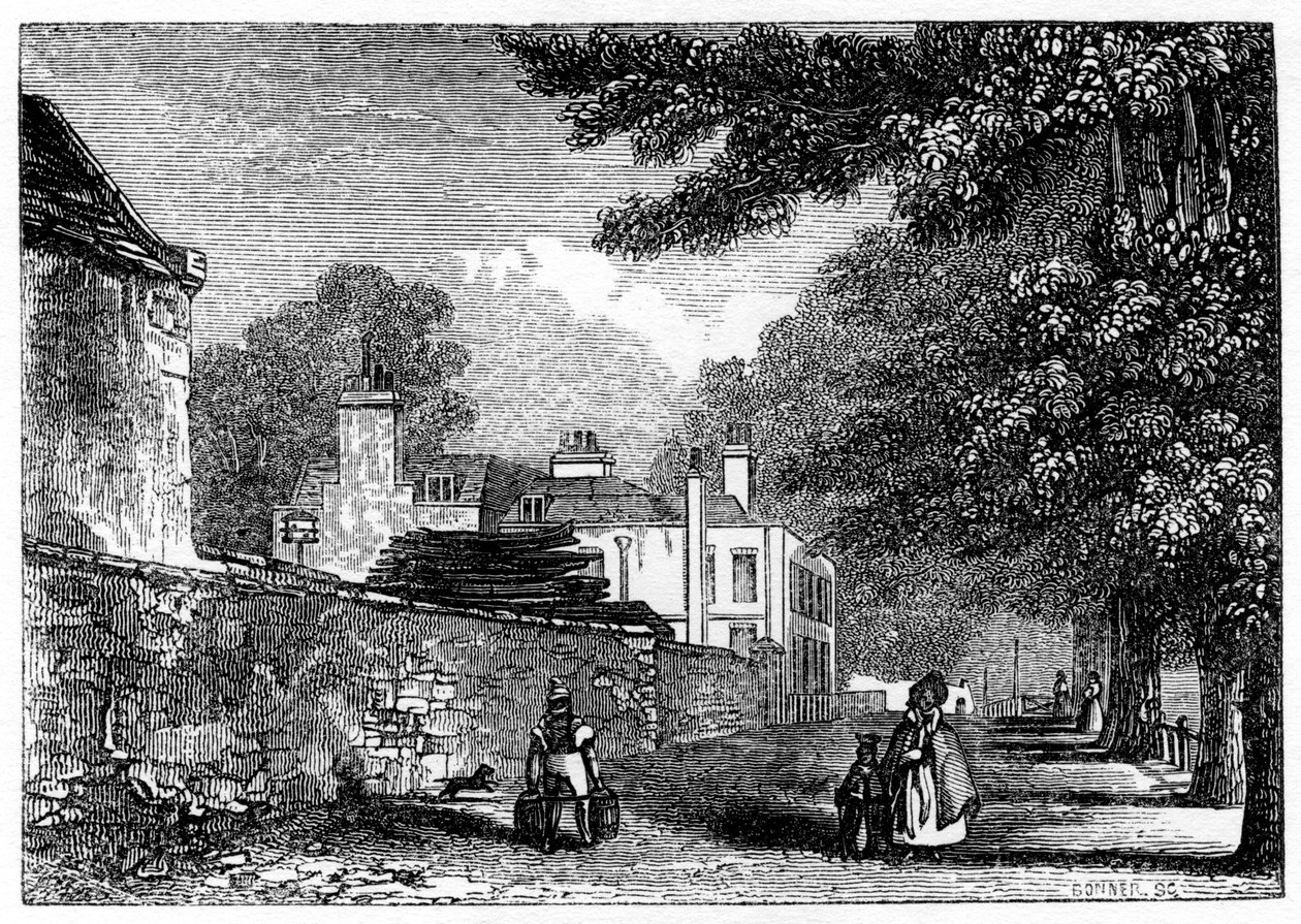 Upper Flask Tavern，Hampstead Heath，乔治·史蒂文斯的住所，1840年 作者 不明
