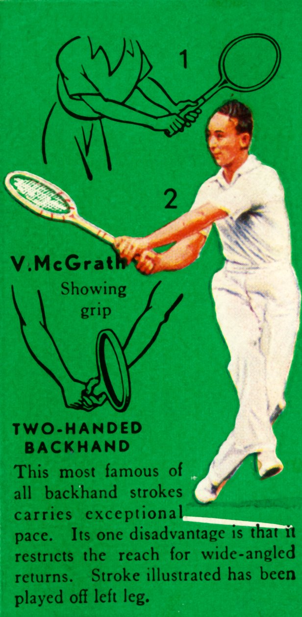 V.McGrath-双手反手，c1935年。 作者 不明