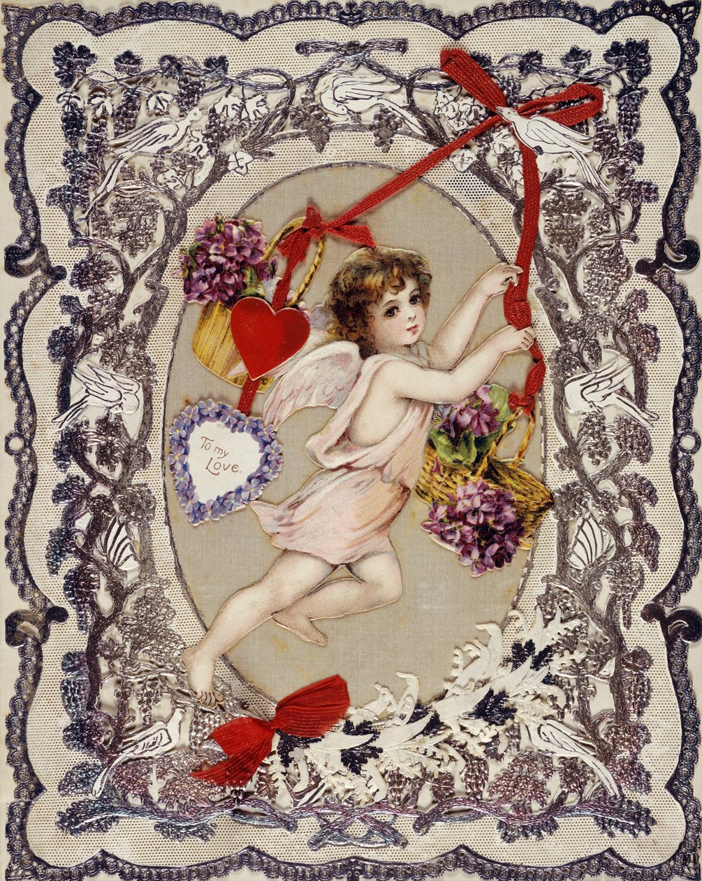 情人节卡片，1860年代至1870年代 作者 不明