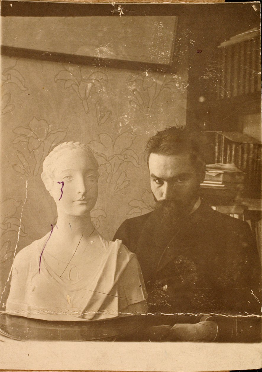 瓦列里·布留索夫（Valery Bryusov），俄罗斯作家兼诗人，1900年代 作者 不明