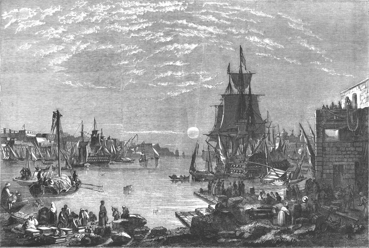 马耳他瓦莱塔港（Valetta Harbour），建于1856年 作者 不明