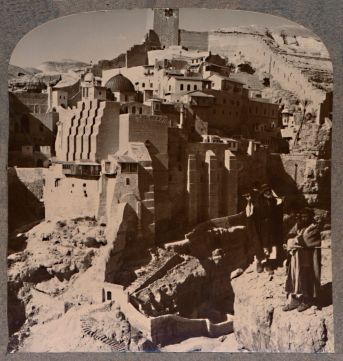 布鲁克·基德隆（Mars Saba）和修道院（Convent）的山谷，摄于1900年 作者 不明