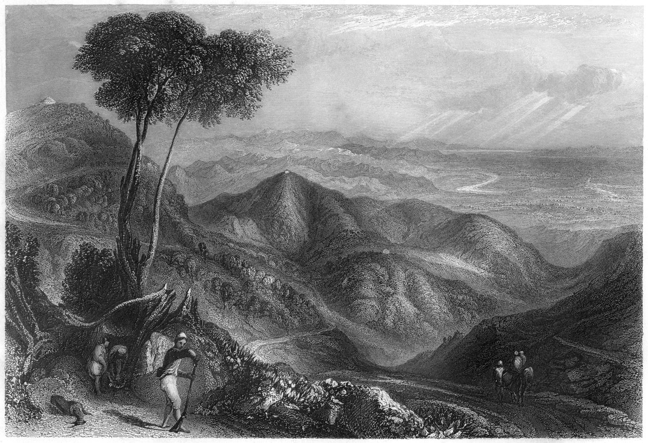 多恩谷，喜马拉雅山脉，c1860 作者 不明