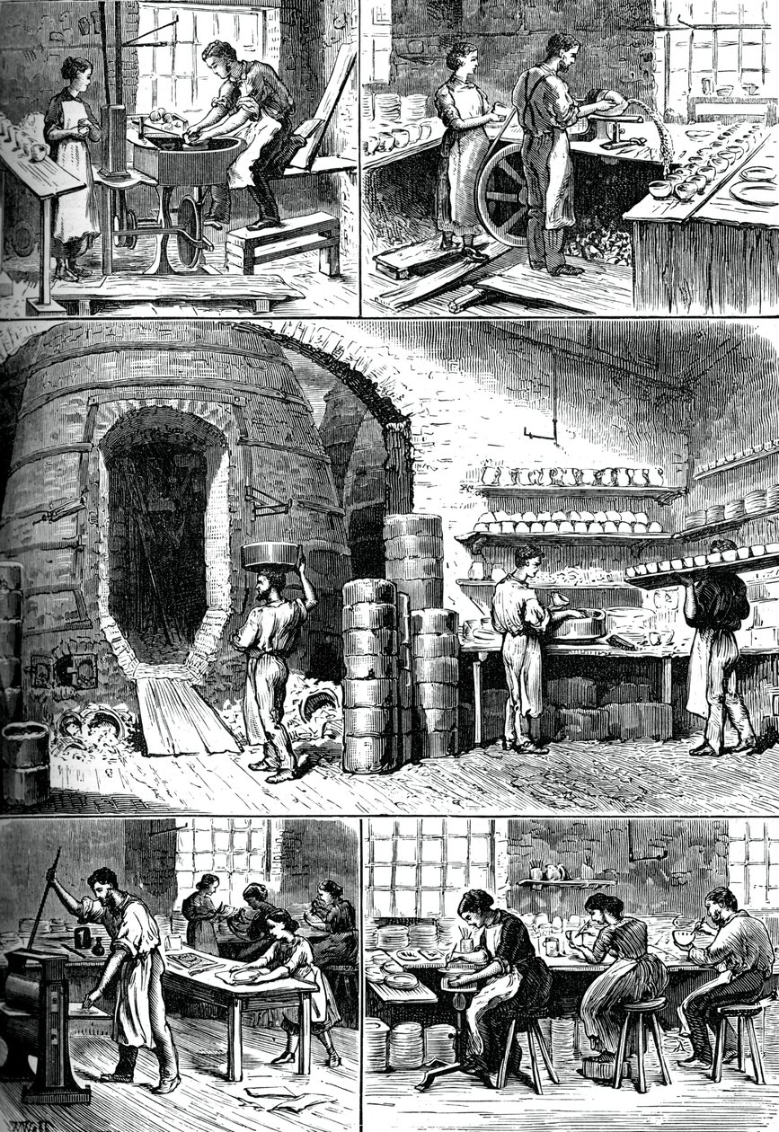 各种陶艺工艺，c1880 作者 不明