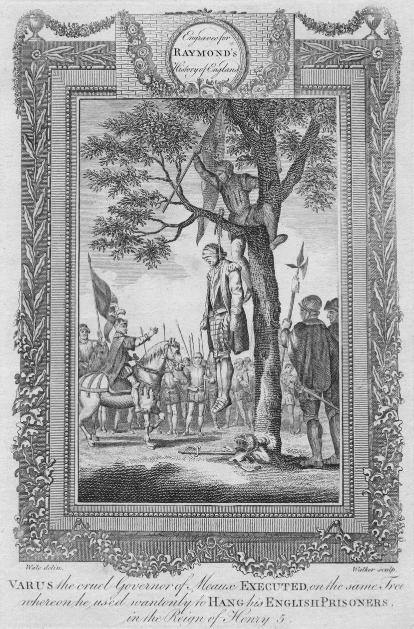 瓦罗斯（Varus），残酷的米克斯（Meaux）总督被处决，1787年 作者 不明