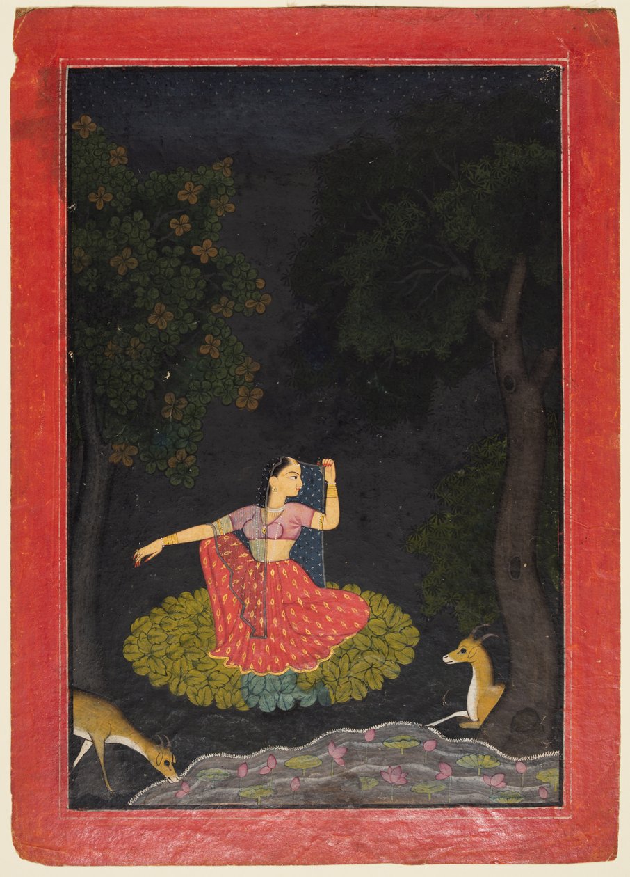 Vasaksajja Nayika，c。 1750。 作者 不明
