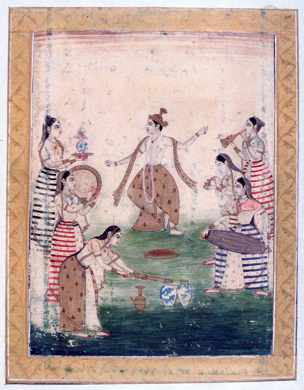 Vasanta Ragini，Ragamala专辑，拉贾斯坦邦学校，19世纪 作者 不明