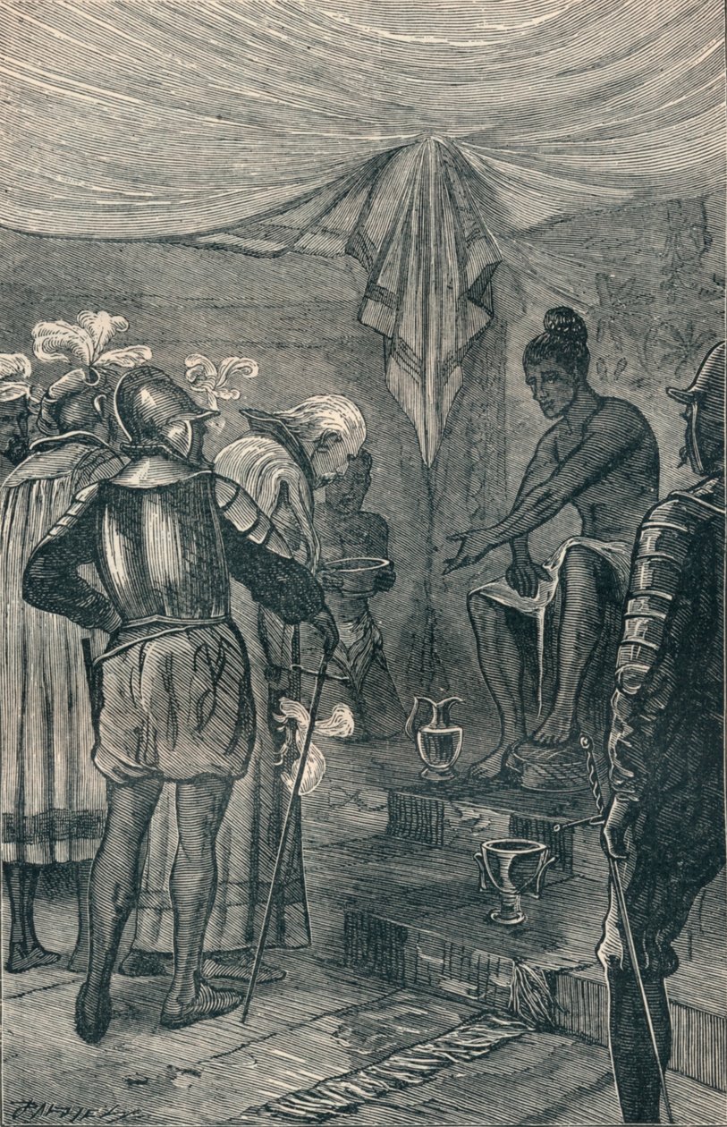 瓦斯科·达·伽马（Vasco da Gama）拜访国王，1904年 作者 不明