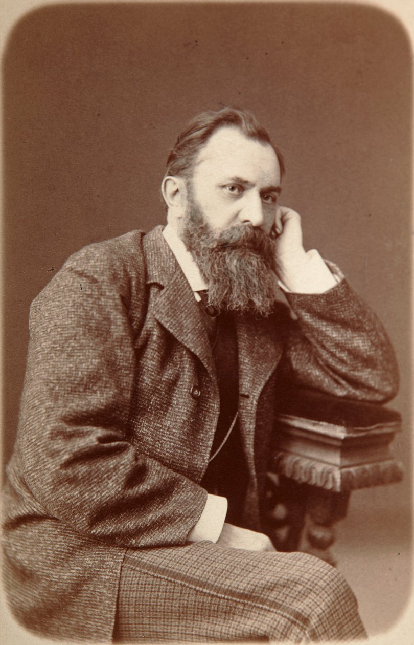 瓦西里·佩罗夫（Vasily Perov），俄罗斯艺术家，1880年 作者 不明