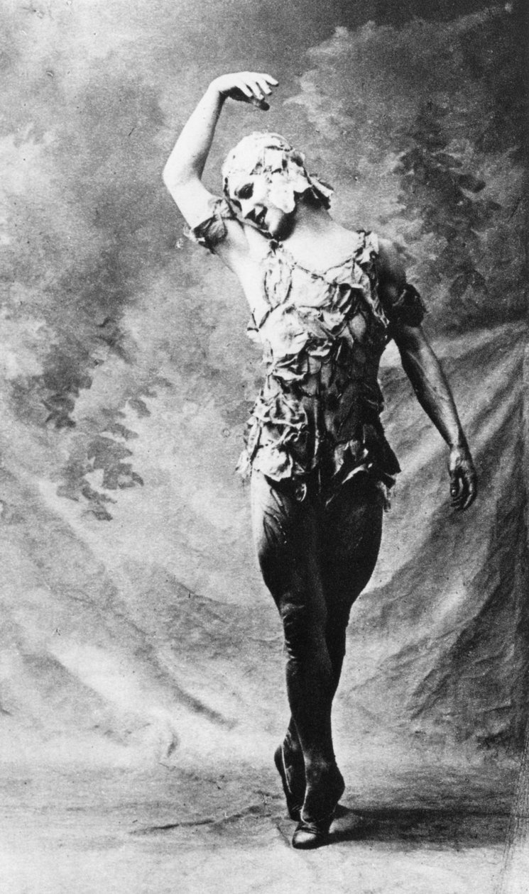 瓦斯拉夫·尼金斯基（Vaslav Nijinsky），俄罗斯芭蕾舞演员，《玫瑰的幽灵》，巴黎，1911年，1930年 作者 不明