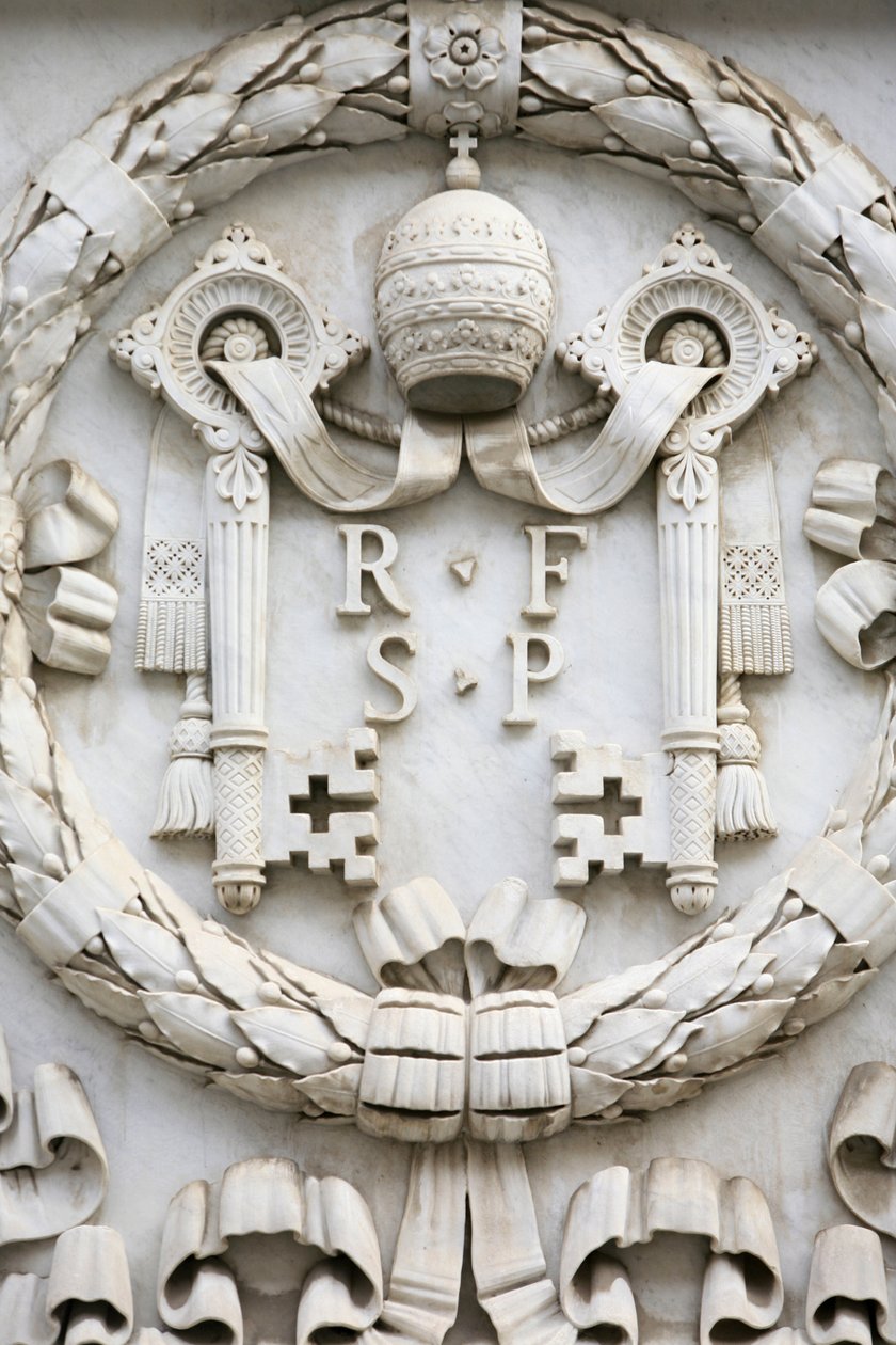 Vatican coat of arms, Rome, Italie 作者 不明