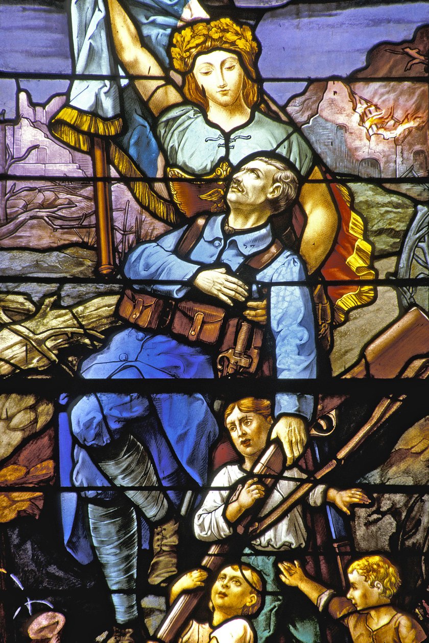 Vaucouleurs - Stained glass of the church - Evocation of the war 14-18 作者 不明