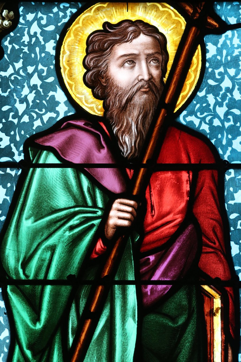 Vault de Lugny church. Stained glass window. Saint Philip the Apostle. France 作者 不明