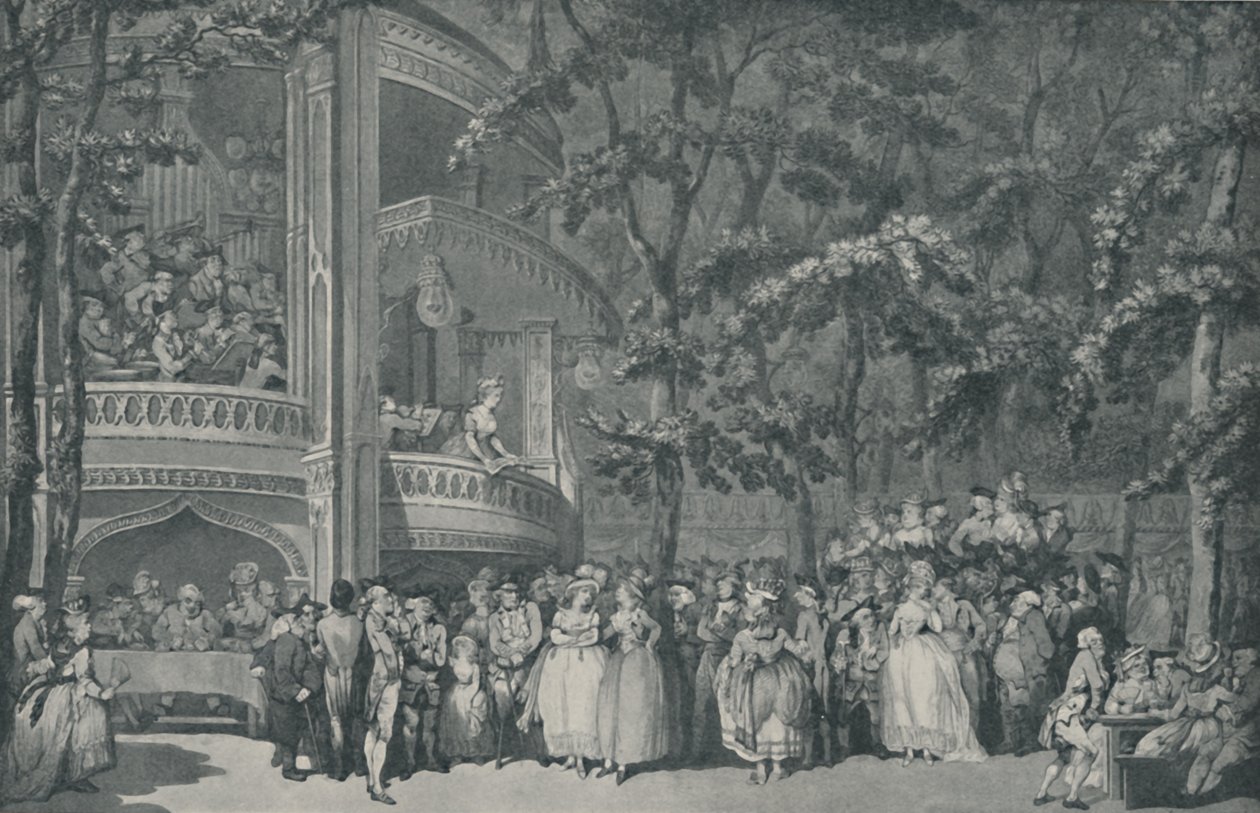 沃克斯豪尔花园（Vauxhall Gardens），1785年，1920年 作者 不明