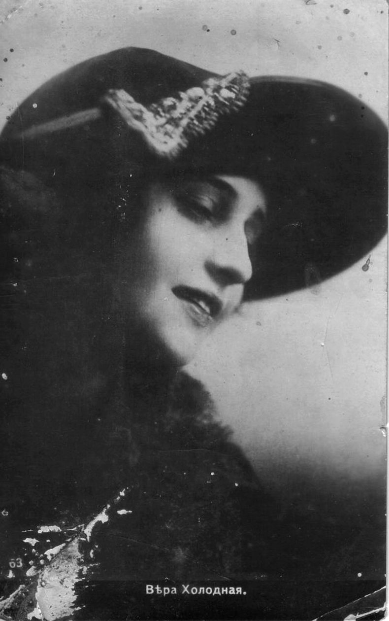 Vera Kholodnaya，俄罗斯无声电影女演员，1910年代 作者 不明