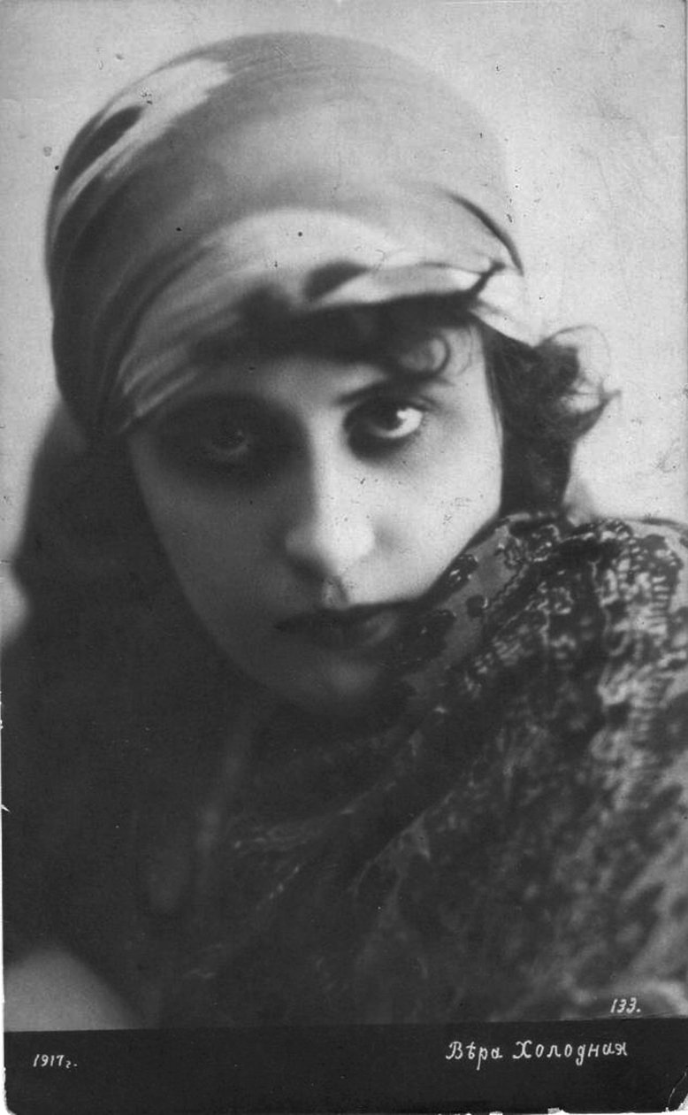Vera Kholodnaya，俄罗斯无声电影女演员，1916年 作者 不明