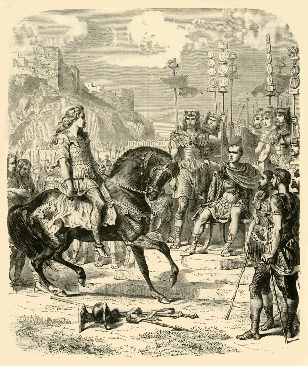 Vercingetorix，凯撒之前，1890年。 作者 不明