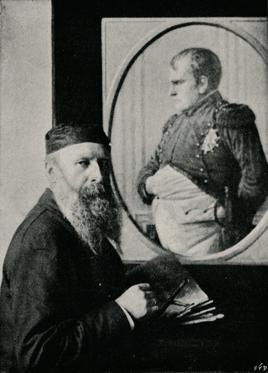 Verestchagin画拿破仑的画像，c1890，1910年 作者 不明