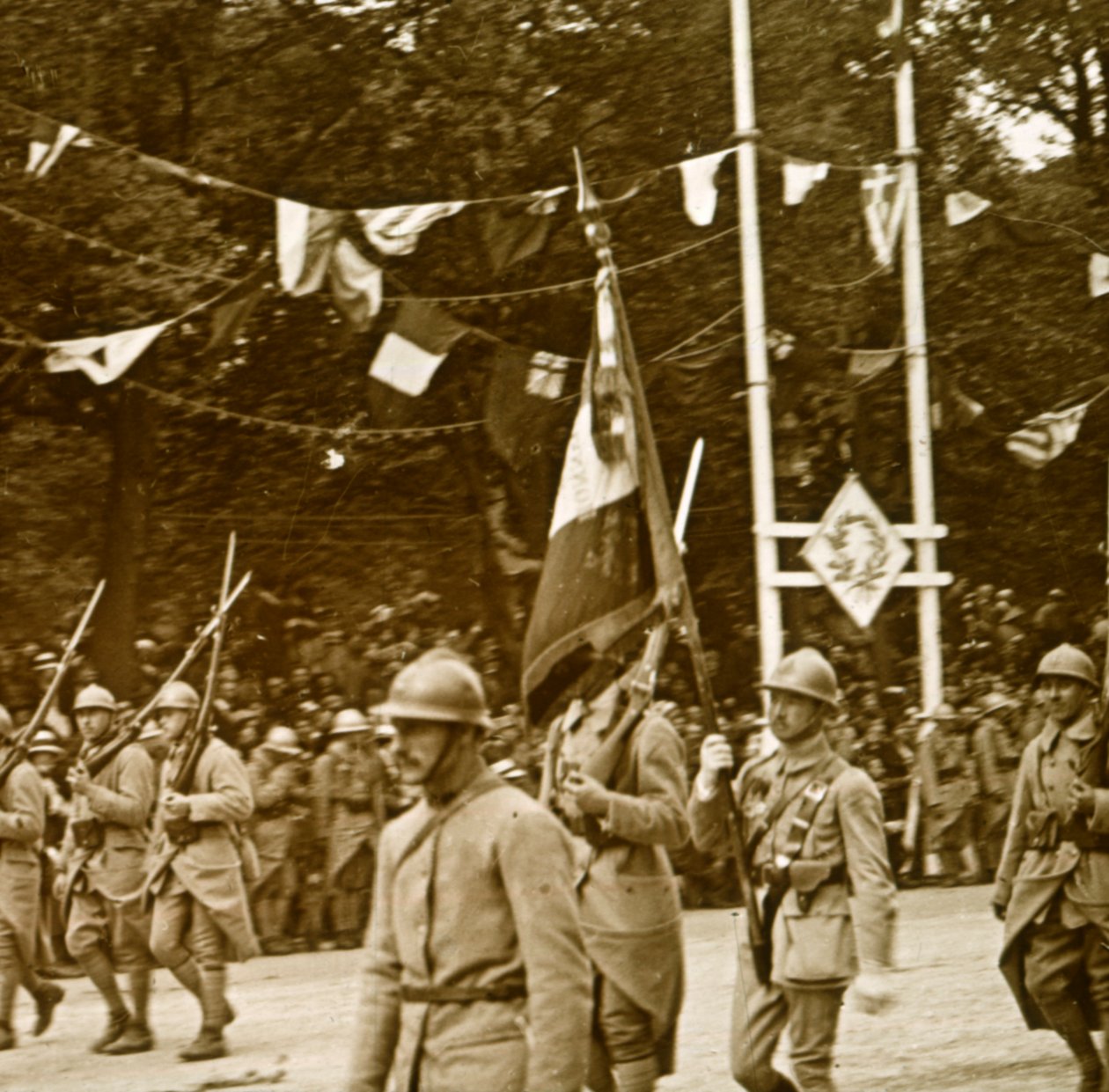 胜利大游行，1918年 作者 不明