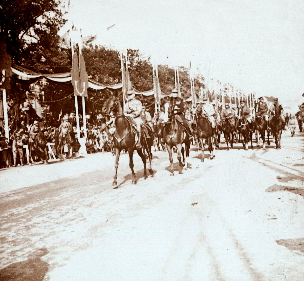 胜利大游行，法国巴黎，c1918-c1919 作者 不明