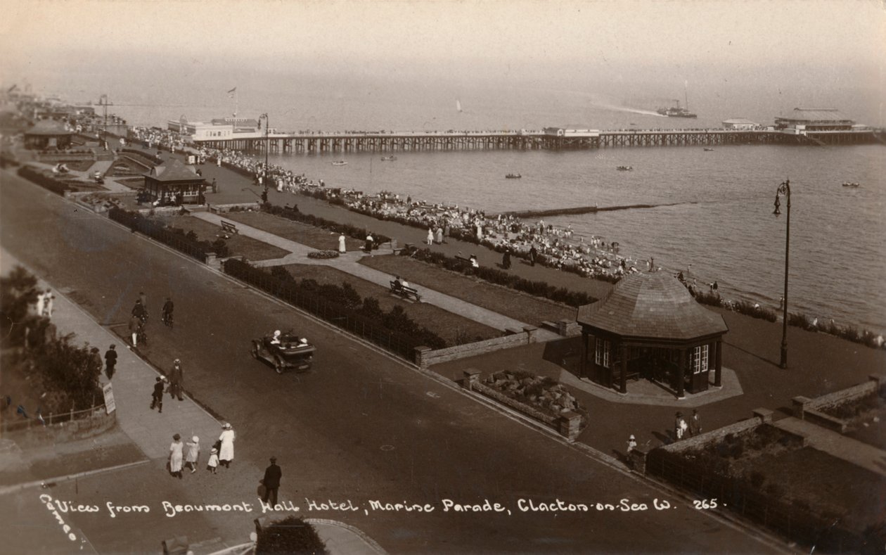 海上克拉克顿海洋游行博蒙特霍尔酒店的景观，约1925年 作者 不明
