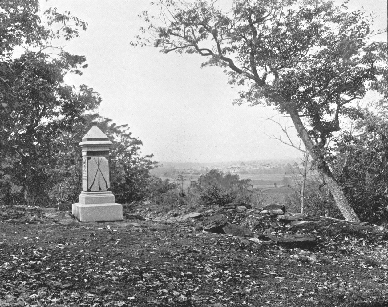 从小丘山，葛底斯堡，宾夕法尼亚州，美国，c1900的视图。 作者 不明