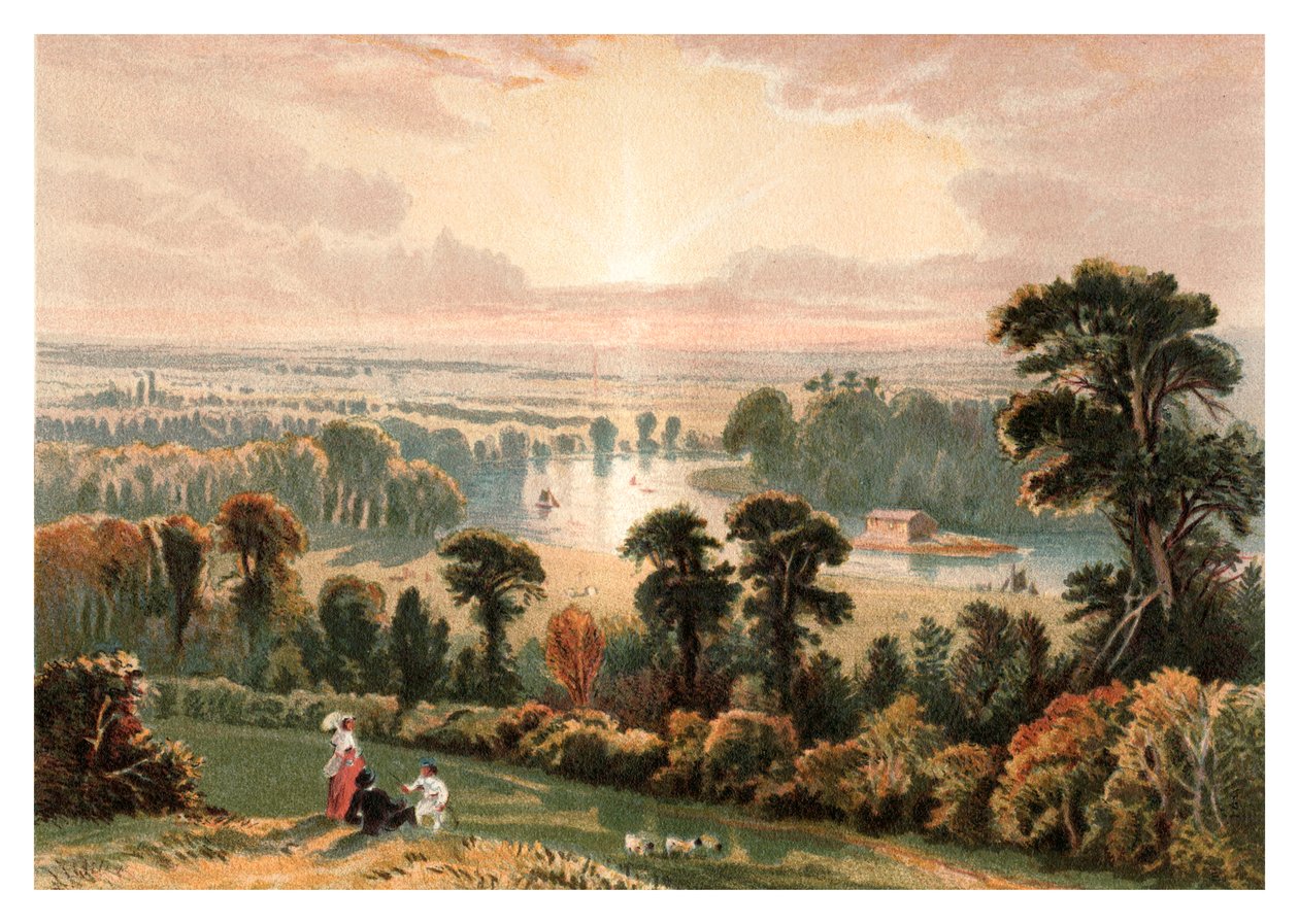 列治文山的风景，1880年 作者 不明