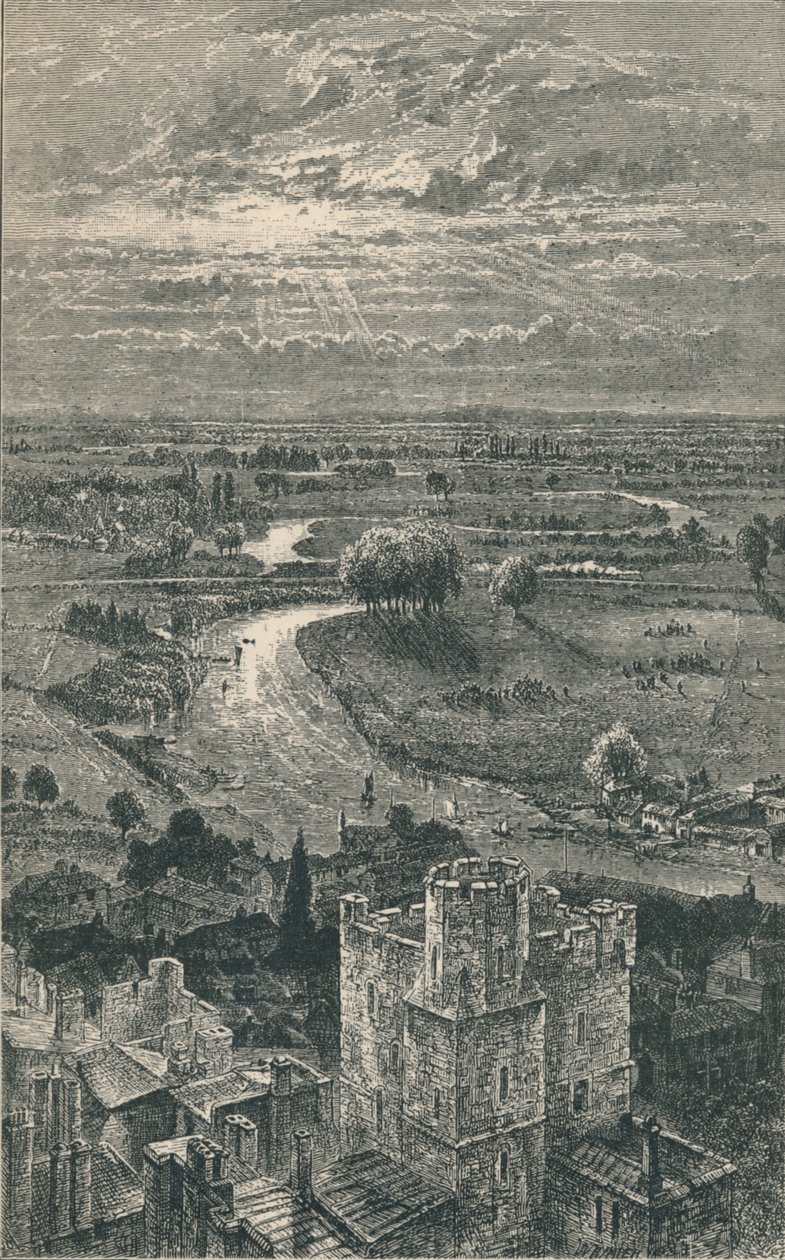 圆塔风景，1895年 作者 不明