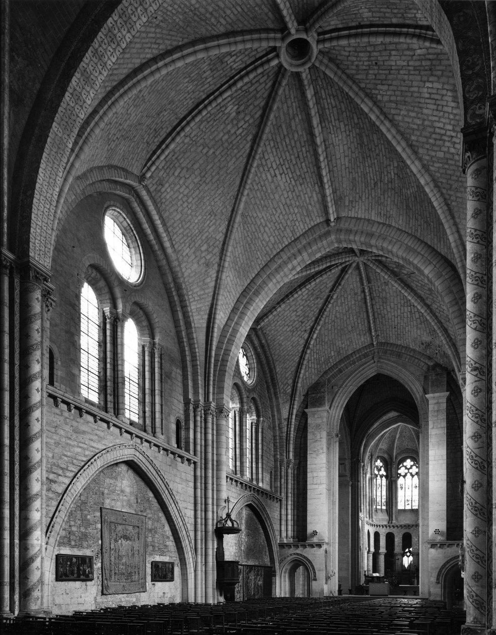View from the nave - Church of Notre Dame de la Couture (Notre-Dame de la Couture) - 12th-13th century Le Mans (Sarthe) 作者 不明