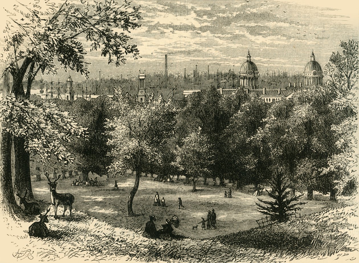 查看在格林威治公园，c1878。 作者 不明