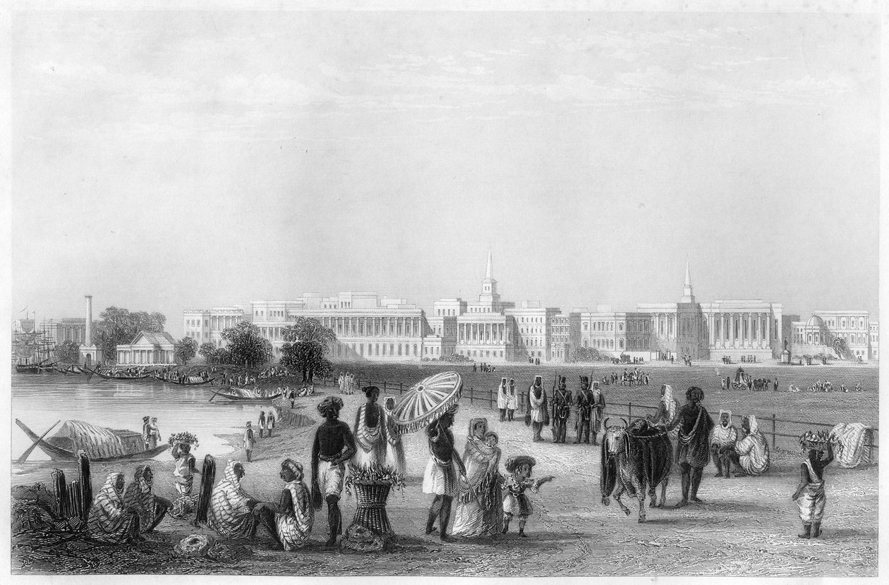 从滨海艺术中心，加尔各答的视图，c1860 作者 不明