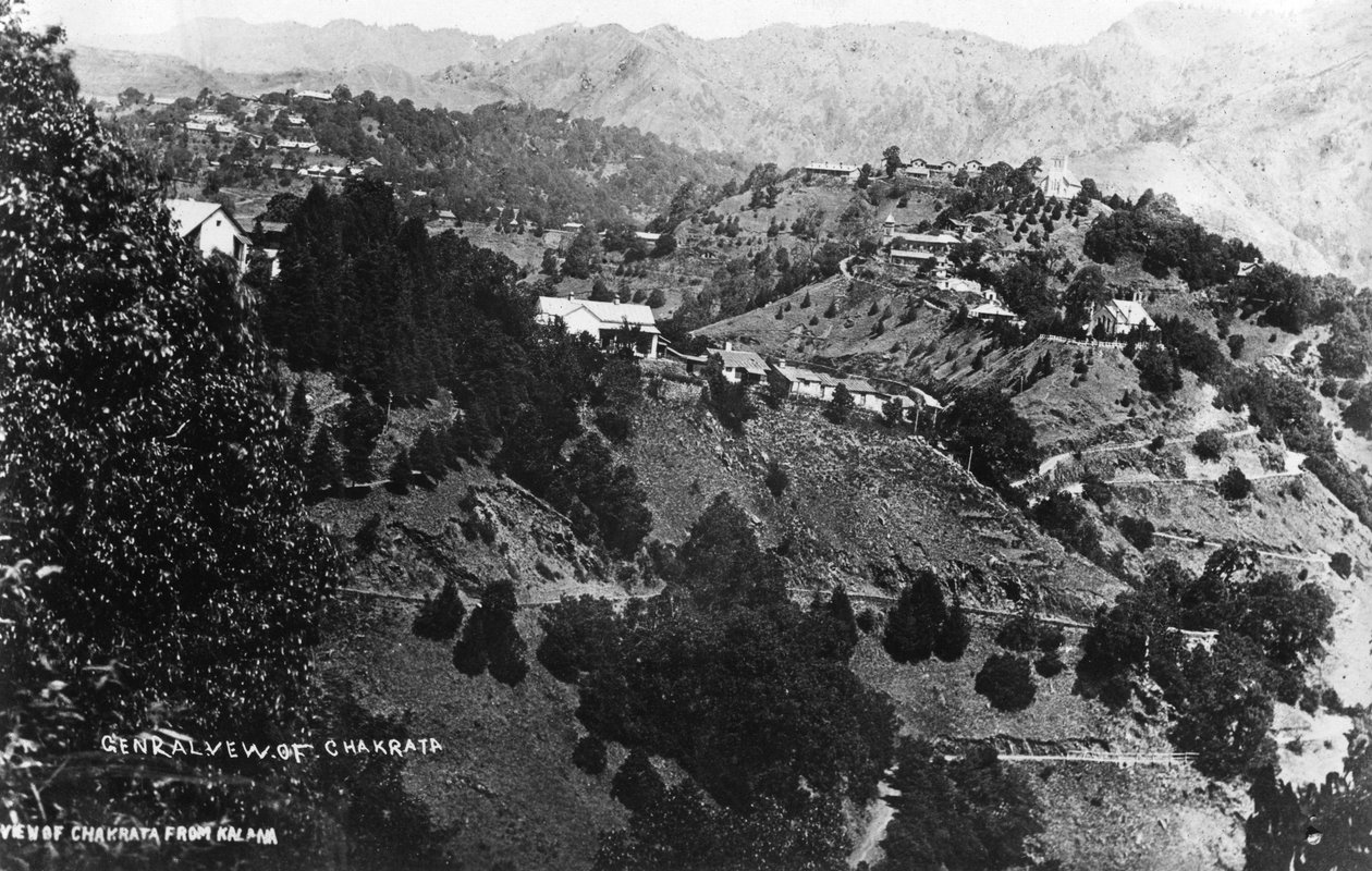 Chakrata从印度卡拉纳的视图，1917年 作者 不明