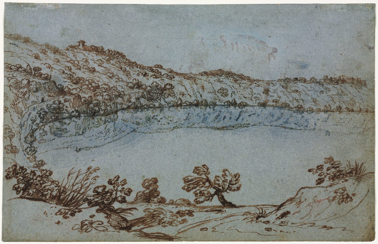 内米湖景观c。 1650。 作者 不明