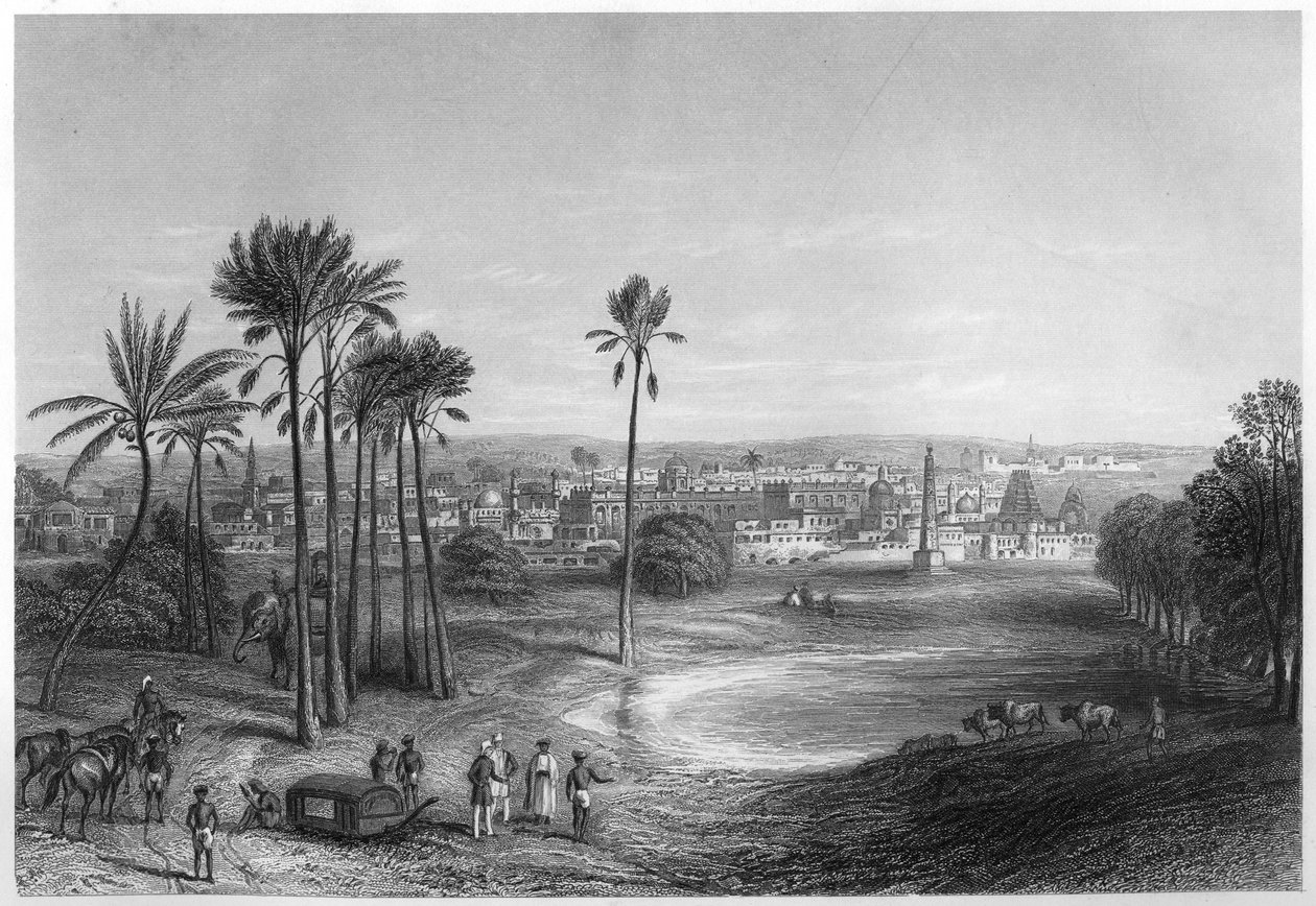 马德拉斯，印度，c1860的视图 作者 不明