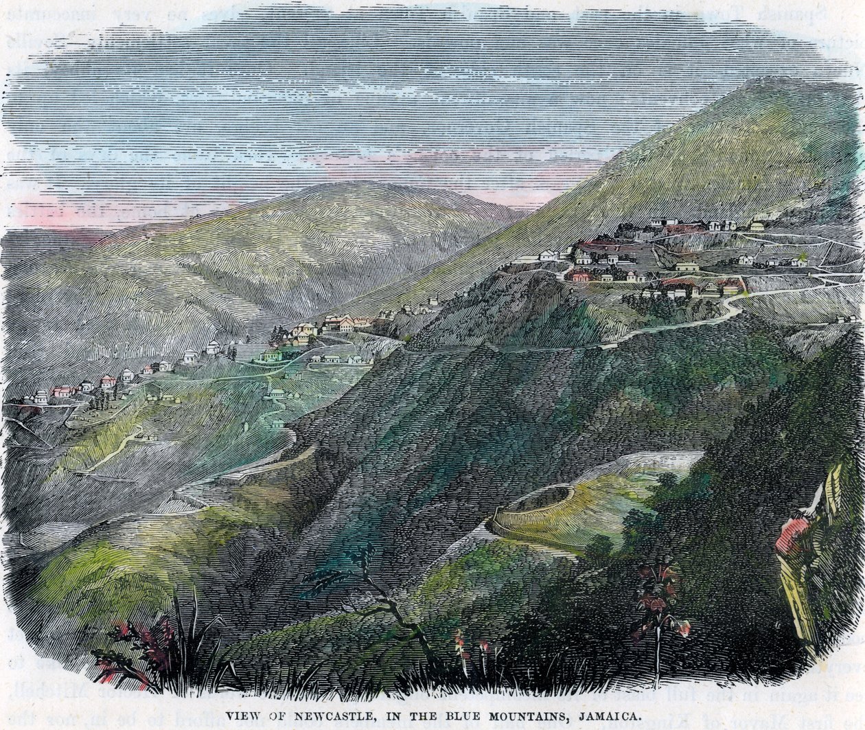牙买加，蓝山，纽卡斯尔的视图，c1880年 作者 不明