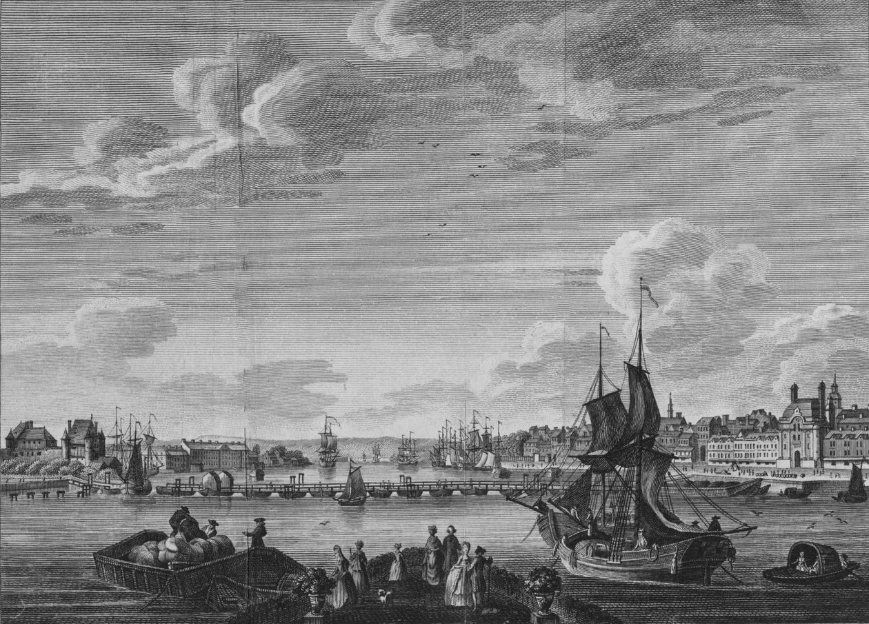 鲁昂风景，1782年 作者 不明