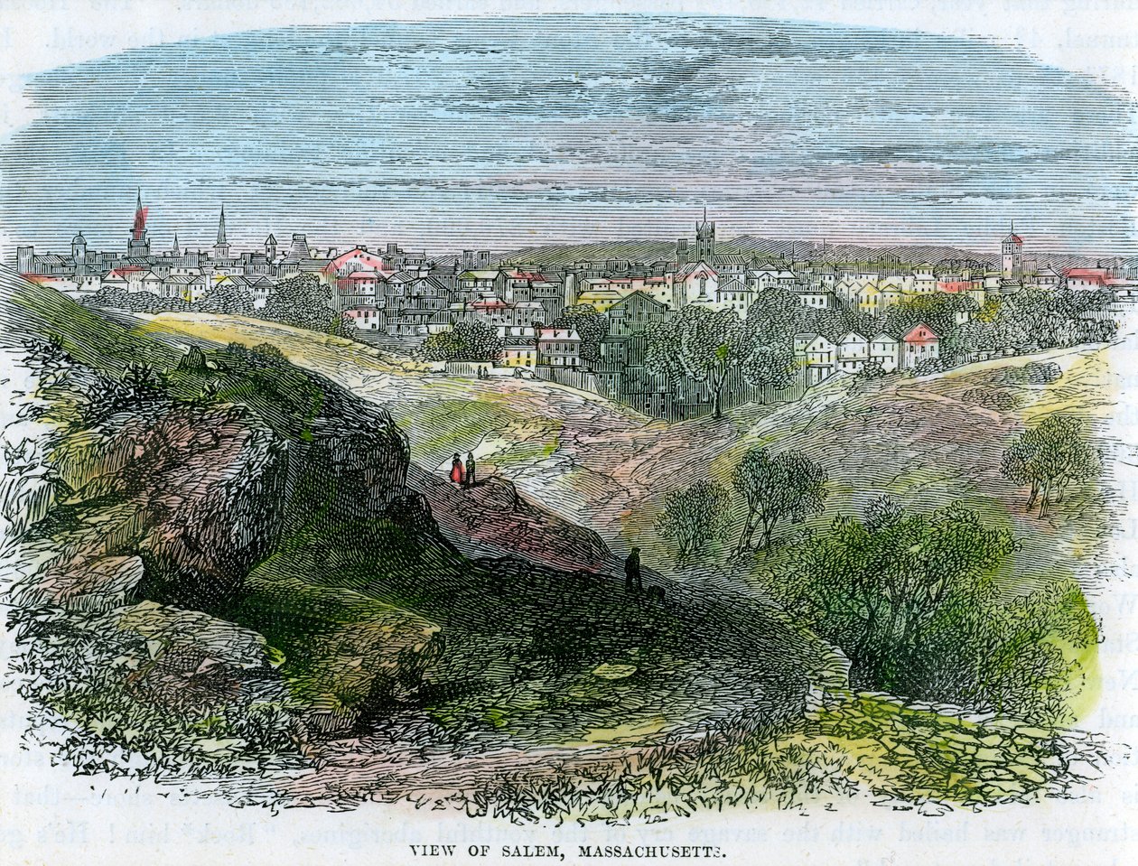美国马萨诸塞州塞勒姆市景观，c1860 作者 不明